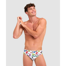 Load image into Gallery viewer, arena-mens-crazy-arena-swim-brief-gummy-white-multi-006386-105-ontario-swim-hub-5