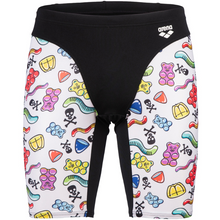 Load image into Gallery viewer, arena-mens-crazy-arena-swim-jammer-gummy-black-white-multi-006385-510-ontario-swim-hub-2