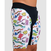 Load image into Gallery viewer, arena-mens-crazy-arena-swim-jammer-gummy-black-white-multi-006385-510-ontario-swim-hub-9