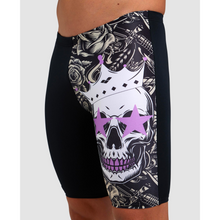 Load image into Gallery viewer, arena-mens-crazy-arena-swim-jammer-king-skull-black-white-multi-006384-510-ontario-swim-hub-9