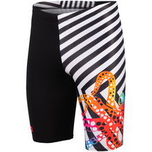 Load image into Gallery viewer,     arena-mens-crazy-arena-swim-jammer-octopus-black-white-multi-006379-501-ontario-swim-hub-1