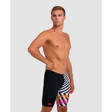Load image into Gallery viewer,     arena-mens-crazy-arena-swim-jammer-octopus-black-white-multi-006379-501-ontario-swim-hub-5