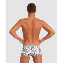 Load image into Gallery viewer, arena-mens-crazy-arena-swim-low-waist-short-gummy-white-multi-006398-105-ontario-swim-hub-6