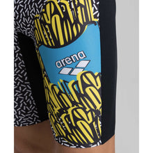 Load image into Gallery viewer, arena-mens-crazy-fries-jammer-black-turquoise-003753-580-ontario-swim-hub-9
