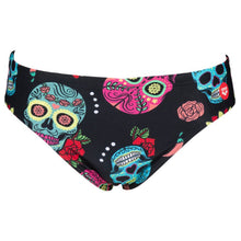 Load image into Gallery viewer, arena-mens-crazy-skulls-carnival-brief-black-multi-004080-500-ontario-swim-hub-2
