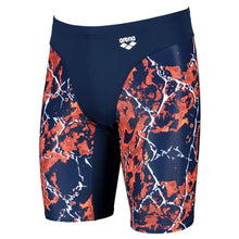 Load image into Gallery viewer,     arena-mens-earth-texture-jammer-navy-red-multi-004653-540-ontario-swim-hub-1