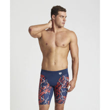 Load image into Gallery viewer,     arena-mens-earth-texture-jammer-navy-red-multi-004653-540-ontario-swim-hub-5