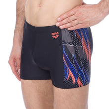 Load image into Gallery viewer, ONLY SIZE 34 - MEN'S FLUORESCENT SHORTS - BLACK - OntarioSwimHub
