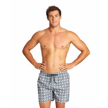 Load image into Gallery viewer, MEN'S FUNDAMENTALS ALLOVER BOXER SWIM SHORTS - OntarioSwimHub
