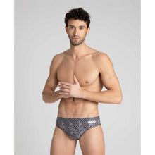 Load image into Gallery viewer, arena-mens-kikko-brief-black-multi-003585-505-ontario-swim-hub-3