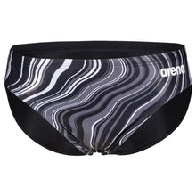 Load image into Gallery viewer, arena-mens-marbled-print-swim-brief-black-black-multi-005554-550-ontario-swim-hub-2