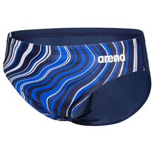 Load image into Gallery viewer, arena-mens-marbled-print-swim-brief-navy-navy-multi-005554-770-ontario-swim-hub-1