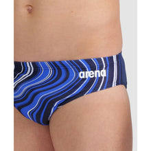 Load image into Gallery viewer, arena-mens-marbled-print-swim-brief-navy-navy-multi-005554-770-ontario-swim-hub-8