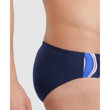 Load image into Gallery viewer, arena-mens-marbled-print-swim-brief-navy-navy-multi-005554-770-ontario-swim-hub-9