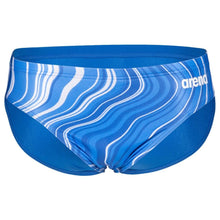 Load image into Gallery viewer, arena-mens-marbled-print-swim-brief-royal-royal-multi-005554-777-ontario-swim-hub-2