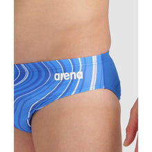 Load image into Gallery viewer, arena-mens-marbled-print-swim-brief-royal-royal-multi-005554-777-ontario-swim-hub-8