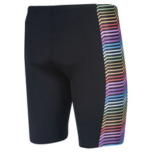 Load image into Gallery viewer,     arena-mens-multicolour-stripes-jammer-black-multi-002959-550-ontario-swim-hub-3