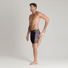 Load image into Gallery viewer, arena-mens-multicolour-stripes-jammer-black-multi-002959-550-ontario-swim-hub-7