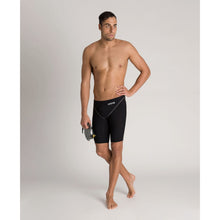 Load image into Gallery viewer, arena Race Suit for Men in Black - Men’s Powerskin ST 2.0 Jammer model full length