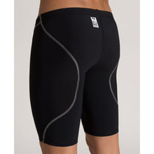 Load image into Gallery viewer, arena Race Suit for Men in Black - Men’s Powerskin ST 2.0 Jammer model back close-up