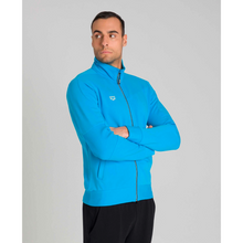 Load image into Gallery viewer, arena-mens-rib-insert-full-zip-jacket-turquoise-003672-800-ontario-swim-hub-2