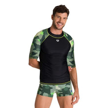Load image into Gallery viewer, MEN'S SHORT SLEEVE ALLOVER RASH VEST - OntarioSwimHub
