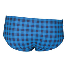 Load image into Gallery viewer, ONLY SIZE 34 - MEN'S SMALL CHECKS BRIEF - OntarioSwimHub
