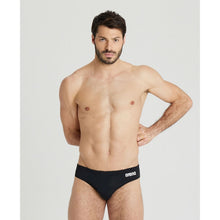 Load image into Gallery viewer, MEN'S SOLID BRIEF - BLACK - OntarioSwimHub