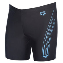 Load image into Gallery viewer, arena-mens-stamp-midjammer-black-turquoise-003180-508-ontario-swim-hub-1