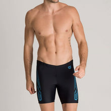 Load image into Gallery viewer, arena-mens-stamp-midjammer-black-turquoise-003180-508-ontario-swim-hub-5