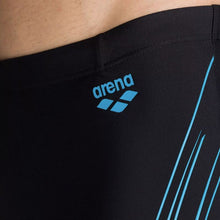 Load image into Gallery viewer, arena-mens-stamp-midjammer-black-turquoise-003180-508-ontario-swim-hub-8