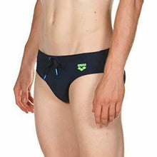 Load image into Gallery viewer, ONLY SIZE 34 - MEN'S SUNFADED BRIEF - NAVY - OntarioSwimHub