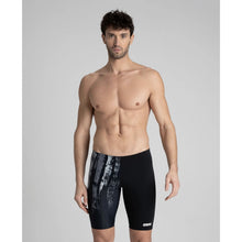 Load image into Gallery viewer, arena-mens-team-painted-stripes-jammer-black-multi-grey-003752-550-ontario-swim-hub-3