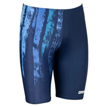 Load image into Gallery viewer, arena-mens-team-painted-stripes-jammer-navy-multi-turquoise-003752-700-ontario-swim-hub-2