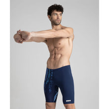 Load image into Gallery viewer, arena-mens-team-painted-stripes-jammer-navy-multi-turquoise-003752-700-ontario-swim-hub-3