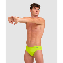 Load image into Gallery viewer, arena-mens-team-swim-brief-solid-soft-green-neon-blue-004773-680-ontario-swim-hub-5