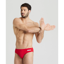 Load image into Gallery viewer, arena-mens-team-swim-briefs-solid-red-white-004773-450-ontario-swim-hub-4
