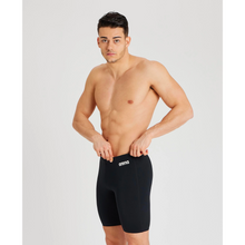 Load image into Gallery viewer, arena-mens-team-swim-jammer-solid-black-white-004770-550-ontario-swim-hub-4