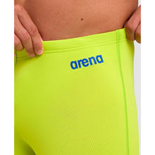 Load image into Gallery viewer,      arena-mens-team-swim-jammer-solid-soft-green-neon-blue-004770-680-ontario-swim-hub-6