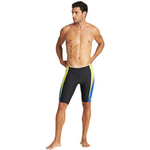 Load image into Gallery viewer, arena-mens-threefold-jammer-black-neon-blue-soft-green-004194-568-ontario-swim-hub-7