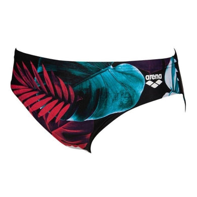 ONLY SIZE 22 - MEN'S TROPICAL LEAVES BRIEF - OntarioSwimHub