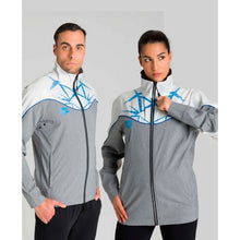Load image into Gallery viewer, UNISEX OG BISHAMON DENIM WARM-UP JACKET - OntarioSwimHub
