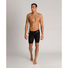 Load image into Gallery viewer, arena Race Suit for Men in Black - Men’s Powerskin Carbon Air2 Jammer model full length