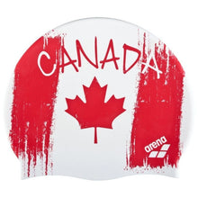 Load image into Gallery viewer, arena-print-2-swimming-cap-canadian-flag-1e368-53u-ontario-swim-hub-1