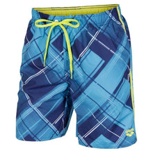 Load image into Gallery viewer, MEN'S PRINTED CHECK BERMUDA SWIM SHORTS - OntarioSwimHub