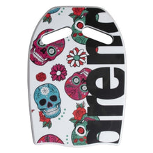 Load image into Gallery viewer, PRINTED KICKBOARD - CRAZY SKULLS CARNIVAL - OntarioSwimHub