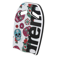 Load image into Gallery viewer, PRINTED KICKBOARD - CRAZY SKULLS CARNIVAL - OntarioSwimHub