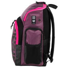 Load image into Gallery viewer, arena-spiky-iii-backpack-35-plum-neon-pink-005597-102-ontario-swim-hub-3