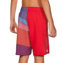 Load image into Gallery viewer, JUNIOR STRIPES LONG BERMUDA SWIM SHORTS - OntarioSwimHub
