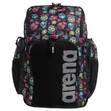 Load image into Gallery viewer, arena-team-backpack-45-allover-crazy-skulls-carnival-002437-128-ontario-swim-hub-1
